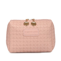 Classic Style Woven Pattern Cosmetic Bag
