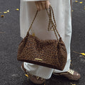 Sleek, Versatile High-capacity Trendy Leopard-print Shoulder Bag