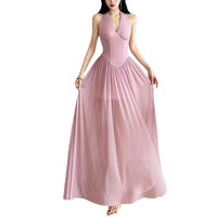 V-neck Slimming Sleeveless Dress For Women