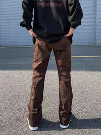 Meigao Arcade Functional All-match Workwear Strap Trousers