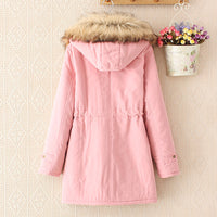 Mid-length Drawstring-fit Cotton Hoodie