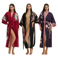 New Satin Plus Size Pajamas For Women Lightweight Loungewear Robe