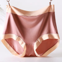 High Waist Satin Plus Size Underwear