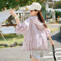 Versatile Breathable Thin Hooded Loose-fit Minimalist