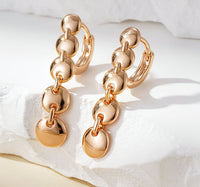 Retro Long Round Circle Earrings