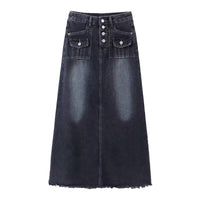 Retro Design Niche A Line Dress Skirt Autumn