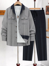 Creative Men's Casual Suit Coat Set