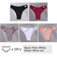 5Pcs Set Women Panties Cotton Underwear M-XL Comfo