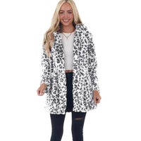 Rabbit Fur Leopard Print Mid-length Clothing Fashionable Jacket