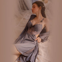Summer Suspenders Nightdress Lace Pajamas Two-piece Suit