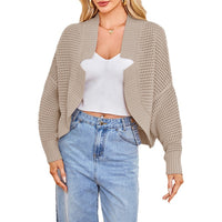 Fashionable Batwing Sleeve Knitted Cardigan Sweaters Coat
