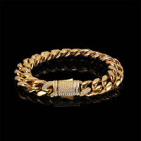European And American Hip-hop Stainless Steel Cuban Chain