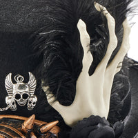 Steampunk Chain Skull Top Hat Prop