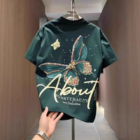 Men's Casual Bottoming Top With Butterfly Pattern