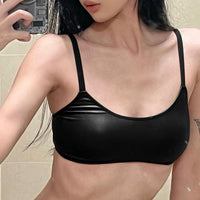Fashion Solid Color Slimming Navel Strap Bra