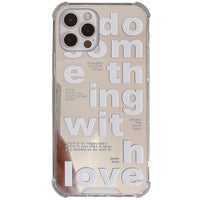 Japanese And Korean Trendy Mirror Letter Phone Case
