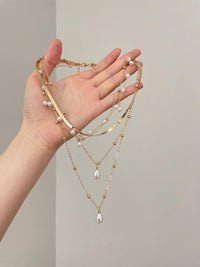 Geometric Round Pendant Multi-Layer Necklace For Women