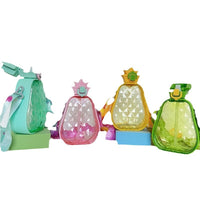 Creative Cute Pineapple Straw Plastic Water Cup Portable Strap Children's Outdoor Sports Water Bottle