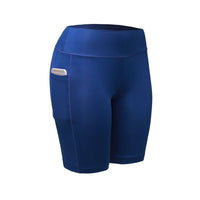 Pocket Five-Point Pants High-Waist Stretch Sports Yoga Pants