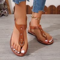 Summer New Foreign Trade Plus Size Flip-Toe Comfortable Outdoor Elastic Strap Sandals
