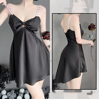 Women's Fashion Simple Camisole Nightdress Homewear Suit
