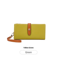 Women's Wallet Contrast Color Hasp Long Zipper Multi-functional Simple Fashion Clutch