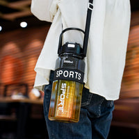 Hexagonal Three-piece Cup Large Capacity Sports Gradient Water Bottle Portable Double Drink Cup