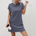 Summer New Womens Home Casual Sports Pocket Dress