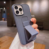 Candy Color Bracket Silicone Phone Case