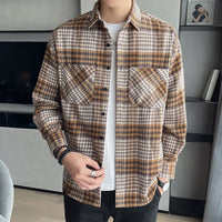 Men's Plaid Shirt With Long Sleeves