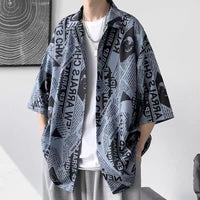 Vintage Oil Painting Floral Shirt For Men