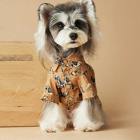 Printed Shirt Dachshund Schnauzer Teddy Bichon Maltese Clothes