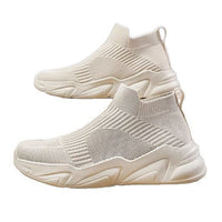 Men's Mid-cut Laceless Knit Sock Shoes