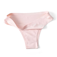 Underwear Women's Ice Silk Seamless Low Waist  One Piece Large Size Cotton Briefs