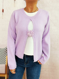 Women's Round Neck Long Sleeve Fake Two-piece Sweater