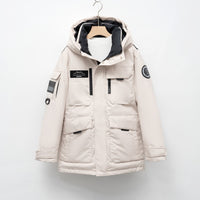 Hooded Workwear Parka Down Jacket For Women Winter