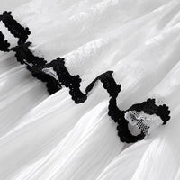 Womens Casual Versatile Lace-trimmed Skirt