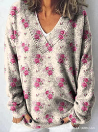 3D Animal Pattern Printed Casual Women's Sweater