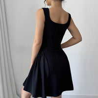 Women's Strapless Square-Neck Summer Dress