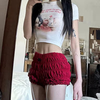 Women's Low-Waist Sport Pleated Shorts New Summer Style