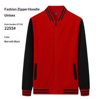 SpringAutumn Employee Team-Building Fleece-Lined Stand-Up Collar Workwear