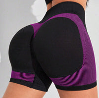 Women's Fashion Seamless Peach Tight High Waist Sports And Fitness Shorts