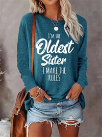 Retro Casual 3D Digital-Print Fashion Womens Crew-Neck T-Shirt Top