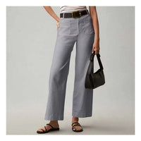 Plus-size High-waisted Slimming Solid-color Suit Pants