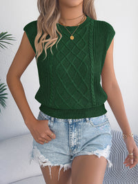 Solid Color Knot Bat Sleeve Waist-cropped Knit Sweater