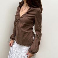 Stylish Minimalist Casual Womens Long Sleeve Top
