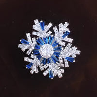 Luxury Good Luck Comes Brooch High-end Women's Exquisite Spinning Snowflake Pin Niche Design Corsage