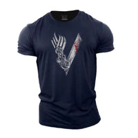 Men's Simple Printing Casual Sports Short Sleeve