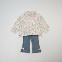 Product Girls Micro-elastic Denim Bell-bottom Pants