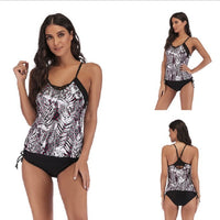 Split Swimsuit Sexy Slim Pattern Printed Triangle